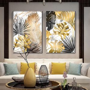 Luxury golden leafs