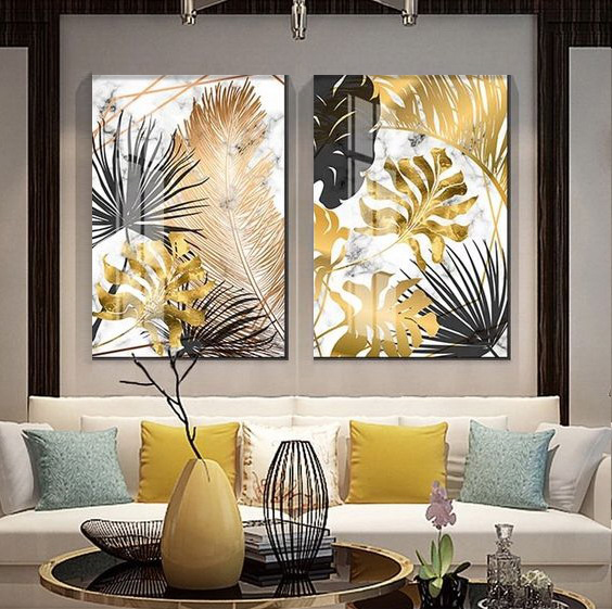 Luxury golden leafs