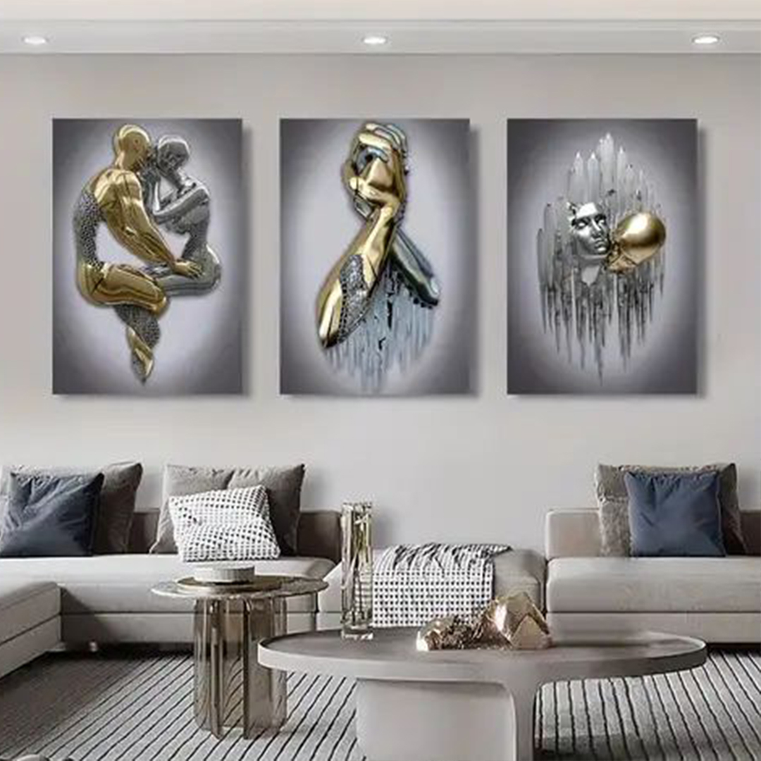 3D Skulpturalna Emocija u Pokretu - 3 dela