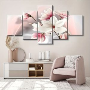 Nežna Magnolija u Pastelnim Tonovima - 5 delova