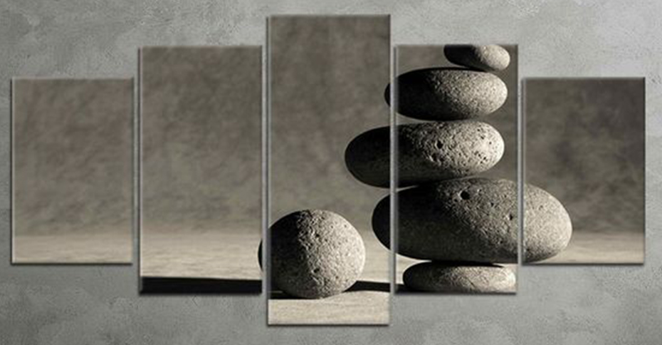 Zen Kamenje – Minimalistička Harmonija 5 Delova - Слика 2