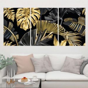 Luxury golden leafs