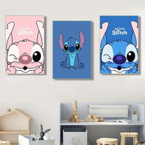 Stitch U Pastelnim Bojama 3 Dela