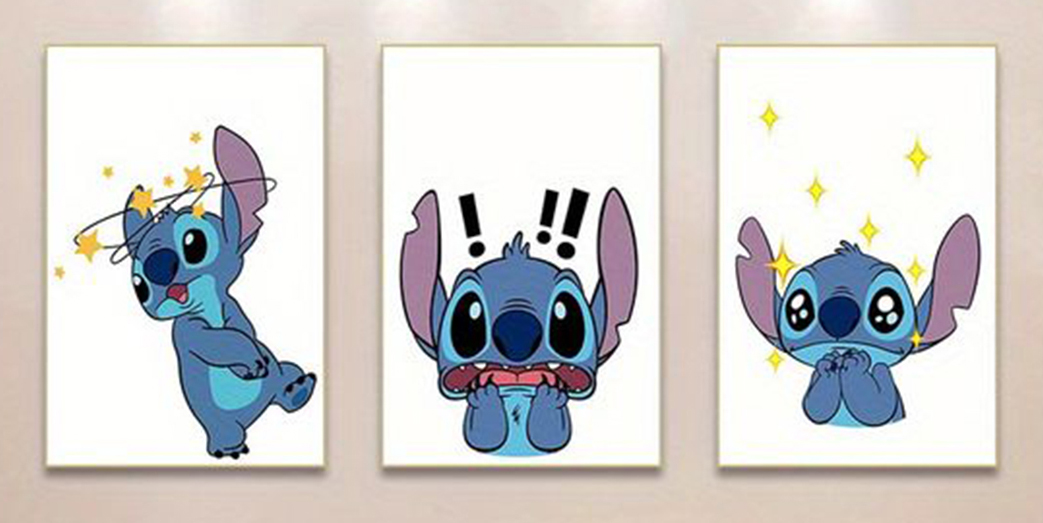 Veseli Stitch Emotikoni 3 Dela - Слика 2