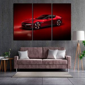 Ferrari Roma Premium Crvena - 3 dela