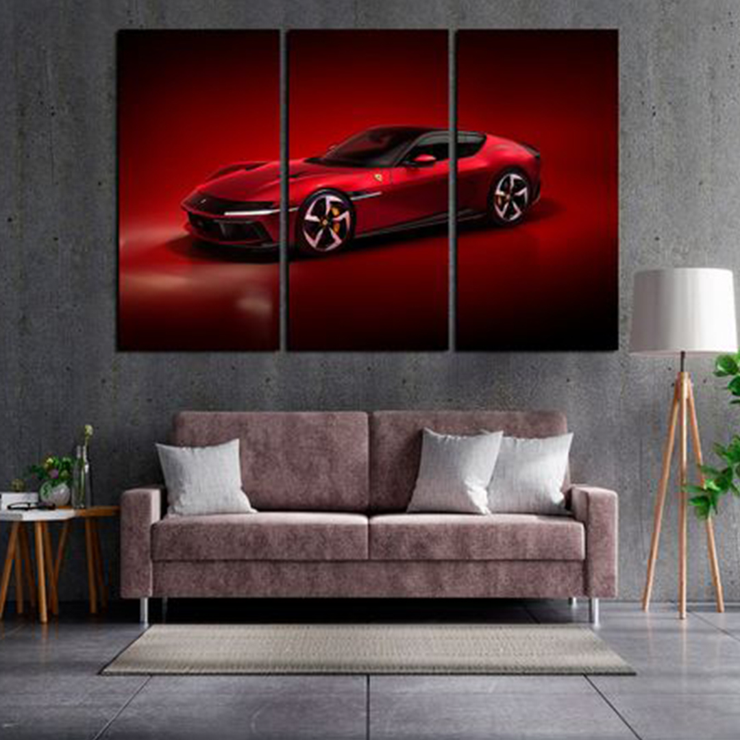 Ferrari Roma Premium Crvena - 3 dela