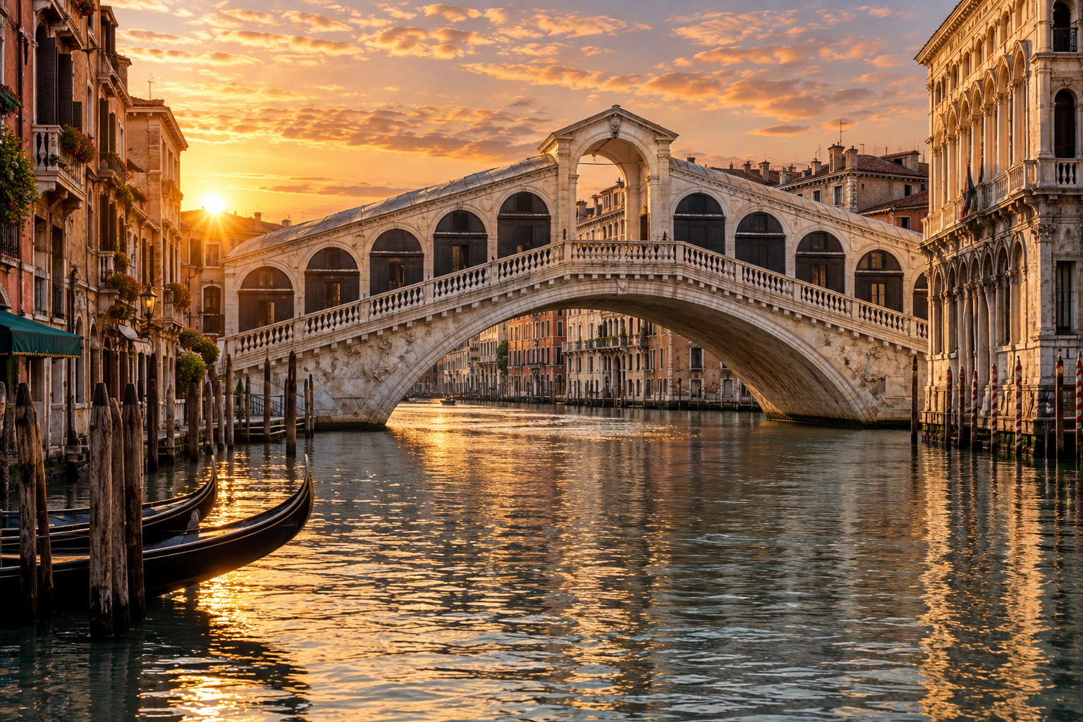 Venecijanski Most Zlatnog Sata 5 Delova - Слика 3